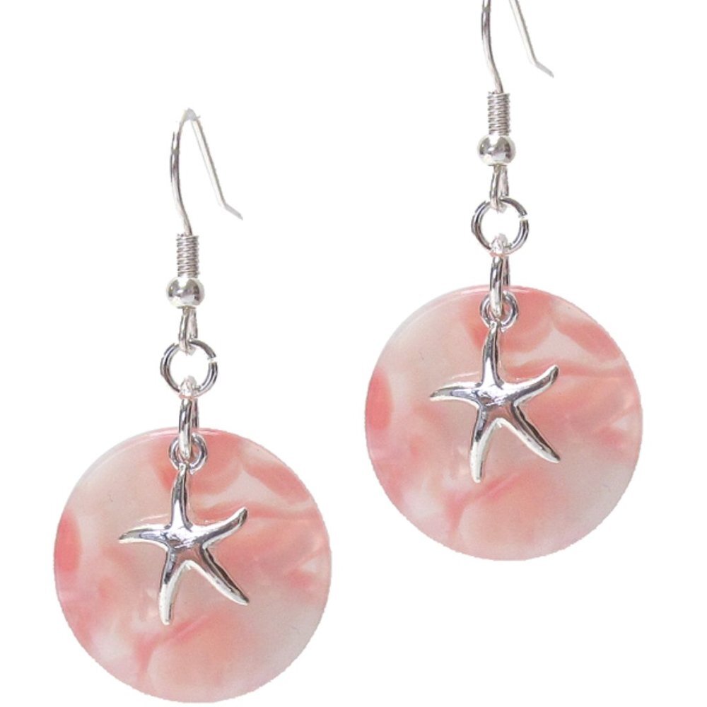 Coral Starfish Earrings